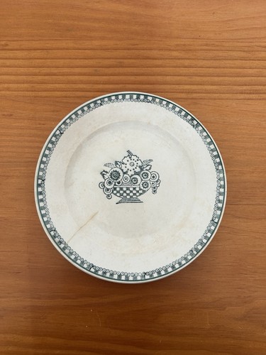 Assiette dessert ancienne - assiette,