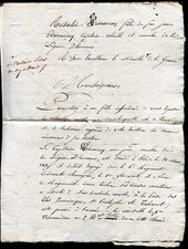 document ancien . Rosalie