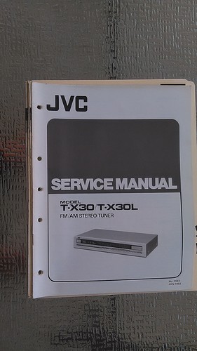 Jvc x30 service manual - t-x30, l