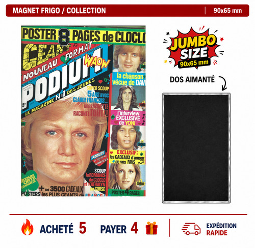 Magnet frigo claude francois - frigo,