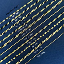 Collier chaîne en acier inoxydable doré, Chaîne homme or, idée cadeau de Noël