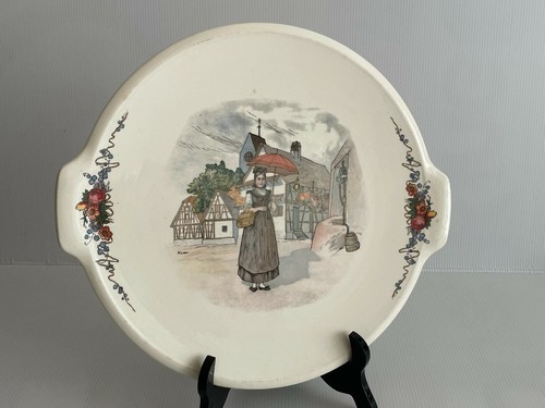 Ancien plat service à - plat,