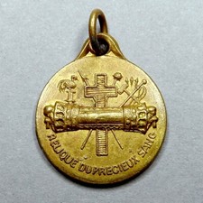 Châsse Holy Blood. Relique du Précieux Sang Bruges. Antique Religious  Medal.