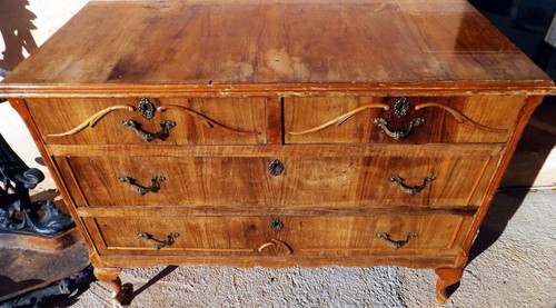 Commode baroque rococo noyer - rococo,