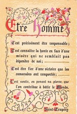 Etre homme c'est précisément être responsable C'est connaitre la honteSt Exypéry