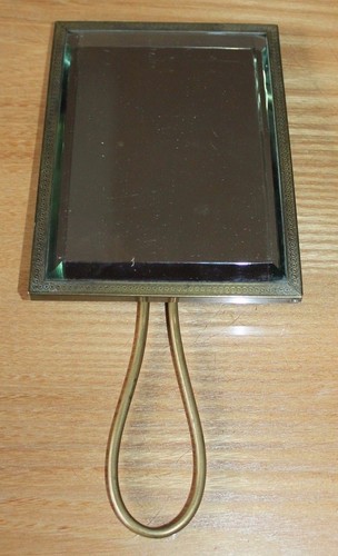 Ancien miroir voyage - ancien, avec