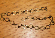 49cm vintage 1960 CHAINETTE ANNEAUX de BOUCHON baignoire SALLE BAIN evier LAVABO