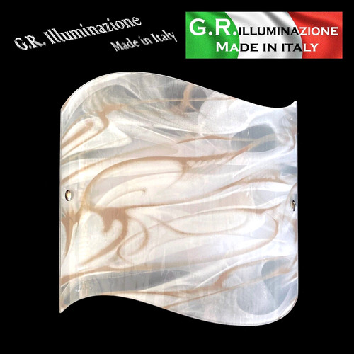Applique moderne verre blanc