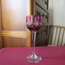 1 verre roemer en cristal de