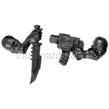 KOR46 PAIRE BRAS KIKOUP FLING KOMMANDO ORK WARHAMMER 40000 W40K BITZ 34-35