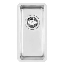 FOSTER Évier de cuisine à encastrer sous plan, acier inox 304, bol 180mm x 400mm