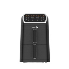 fagor friteuse sans huile 2x4l 2600w noir fg7503 