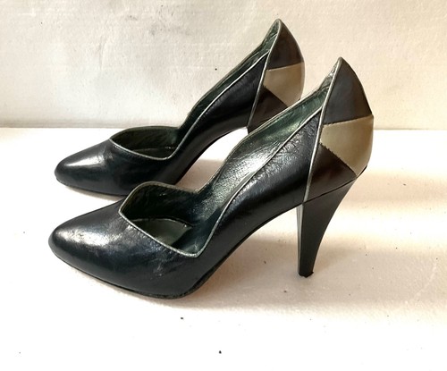 Neufs escarpins cuir - escarpins, bleu