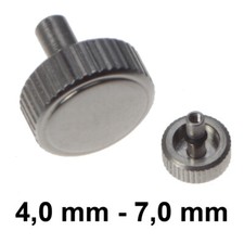 Couronne SEIKO, acier - 4,0 mm