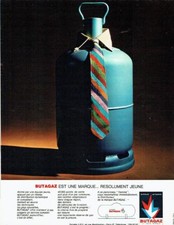 Publicité Advertising 097  1966  la bouteille bleue Butagaz butane propane