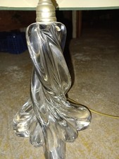 Pied de lampe en cristal