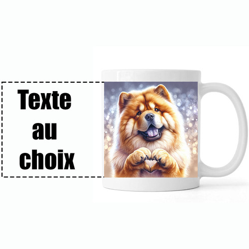 Mug personnalisable chien - personnalisable, chow