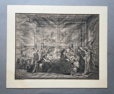 Extrême onction - Gravure par
