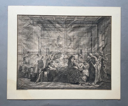 Extrême onction gravure - onction, par