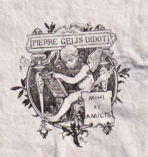 Exlibris pierre gelis didot - exlibris,