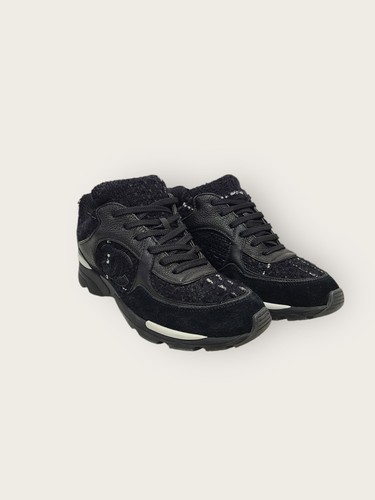 Chanel sneakers tweed noir - sneakers,