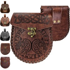 Bourse Porte Monnaie en Faux Cuir Embossé MéDiéVal Medieval Bourse Porte Monn...