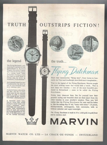 Marvin publicité 1959 montre - publicité,