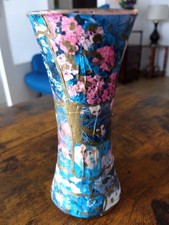Vase en verre 20 cm décoration fait main