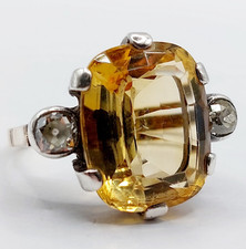 Bague antique or 18k et argent