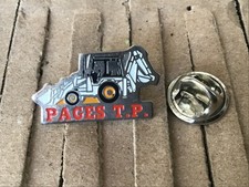 pins PAGES T.P signé FF. travaux publics terrassement PÉZENAS Hérault FRANCE