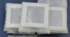 2 Grilles carrées Bouches aération ventilation Métal peint blanc 15 x 15 cm