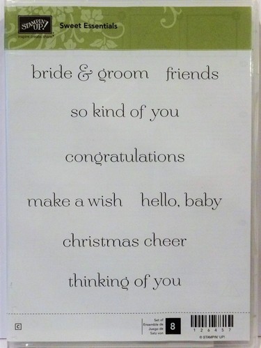 Stampin sweet essentiels - up,