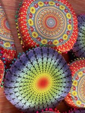 6 coussins mandala rond Ø 40