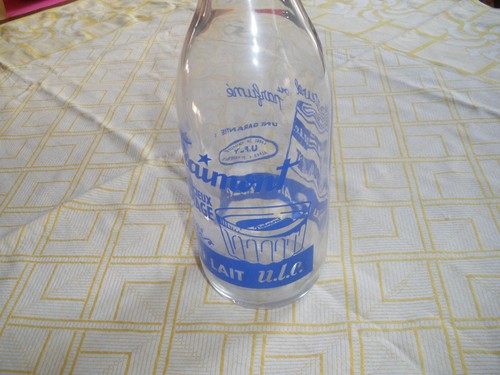 Bouteille lait en verre - lait,