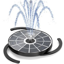 Fontaine Solaire pour extérieur, Mise à Niveau, 3,7 W, avec 4 Effets de pulvé...