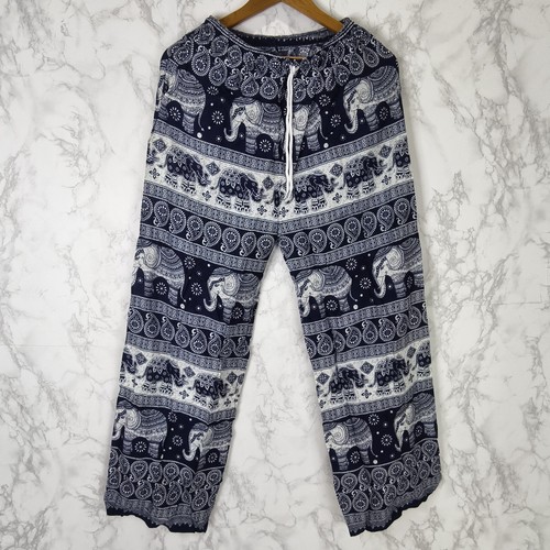 New elephant print drawstring - new,