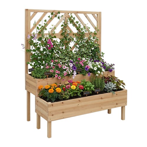 Jardinière avec treillis - ,, bac