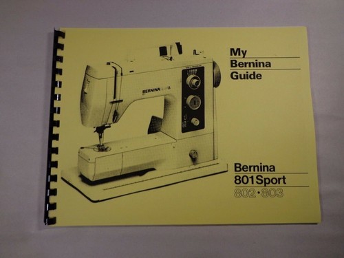 Instruction manual for - for, bernina