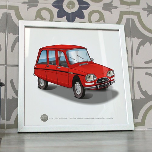 Poster citroën ami super - poster,