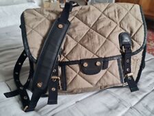 Sac bandoulière en tissu et cuir. Sonia Rykiel. Etat neuf