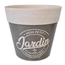 Cache pot en bambou jardin naturel