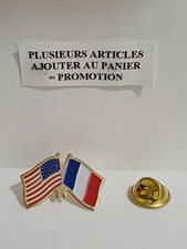 (J1) pins pin's pin enamel vintage pin's france usa Drapeau collection