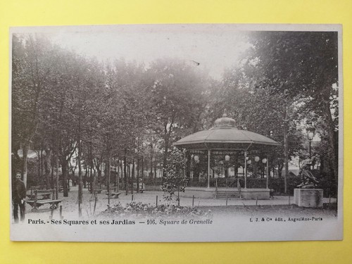 Cpa paris ses squares et - cpa, 75
