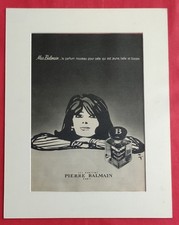 PUBLICITE PRESSE Parfum MISS BALMAIN de Pierre BALMAIN Illustration GRUAU  1970