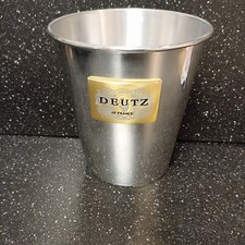 Seau À Glace Glaçons Champagne Deutz Metal 