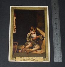 CHROMO 1890-1910 TISANE DES CHARTREUX MUSEE DU LOUVRE LE POUILLEUX MURILLO