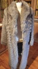 Manteau Revillon Paris New York – fourrure véritable renard argenté – taille 42