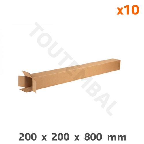 Tube carré carton - tube, en