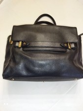 Sac en cuir souple noir "Tara Jarmon Paris"