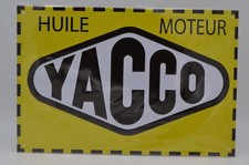Plaque en Étain " Yacco Huile